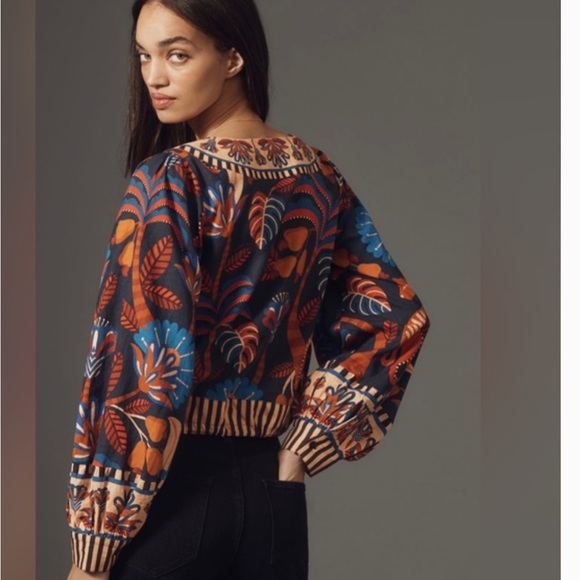 FARM RIO x ANTHROPOLOGIE Blouse - Picture 3 of 10